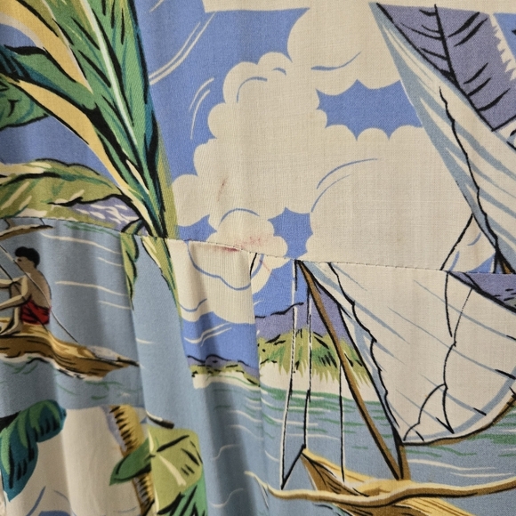 Reyn Spooner Vintage Hawaiian Maxi Sleeveless Resort Vacation Dress w/Pockets - Picture 9 of 9